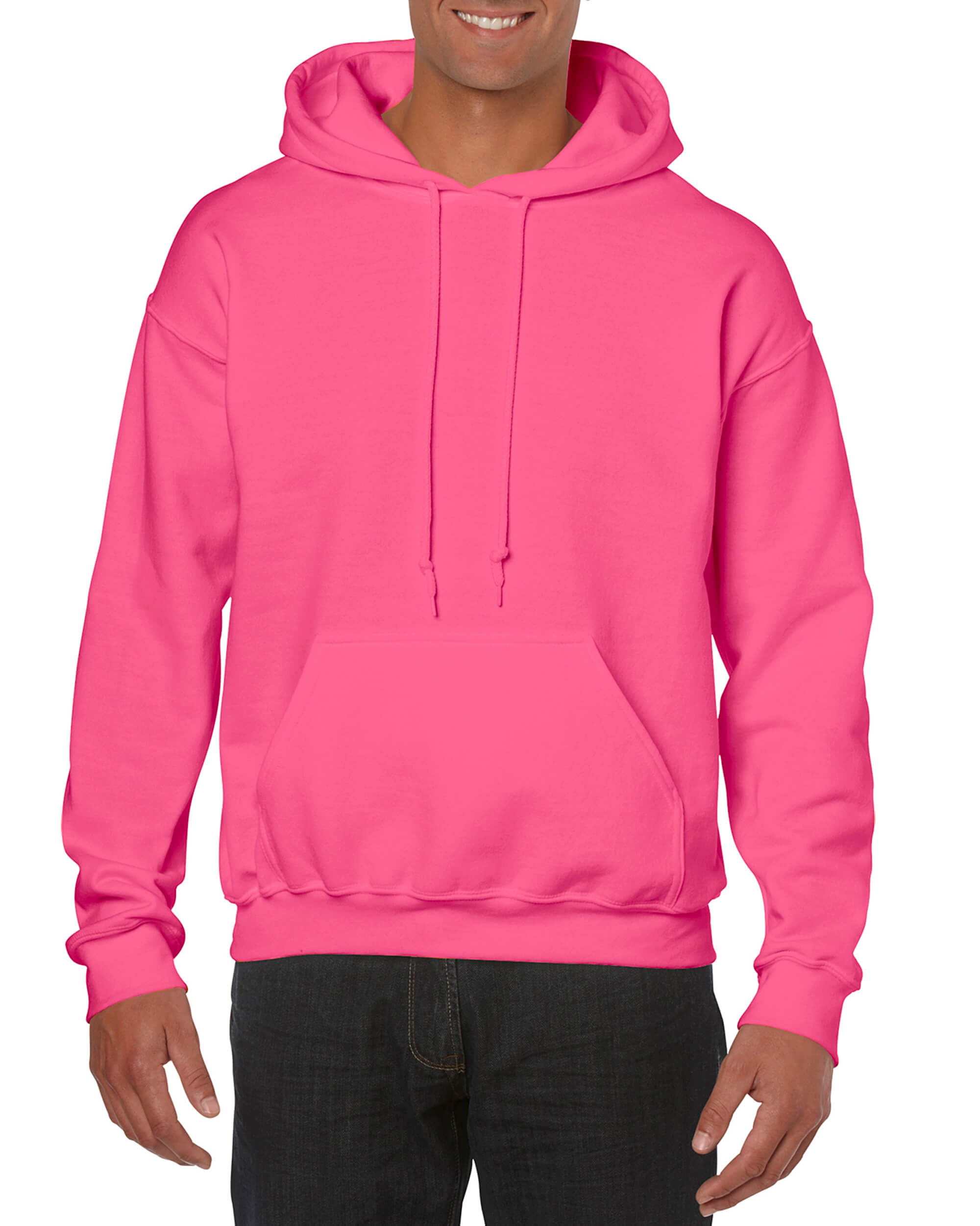 Pullover Hoodie - Safety Pink