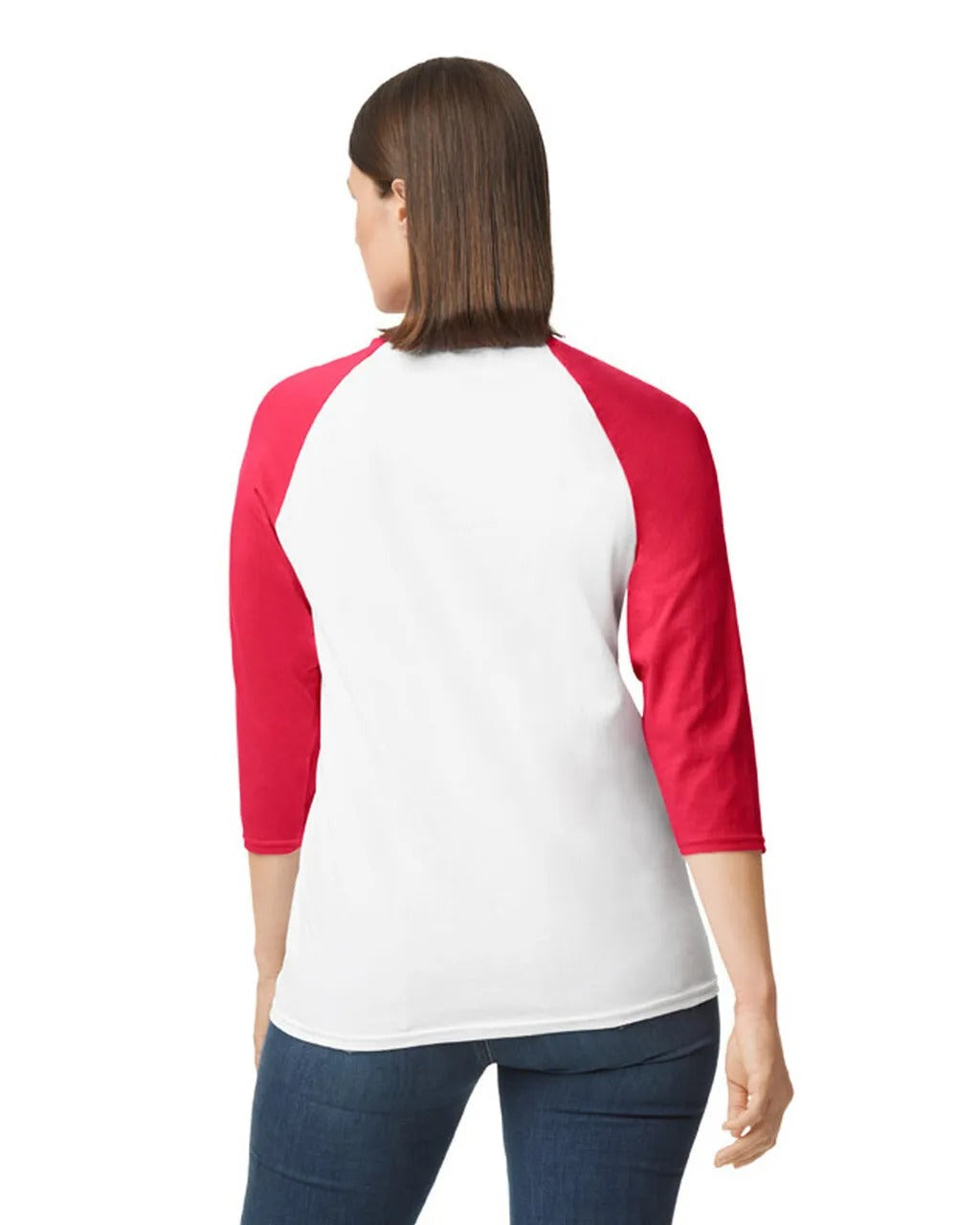 Raglan Shirt White - Red