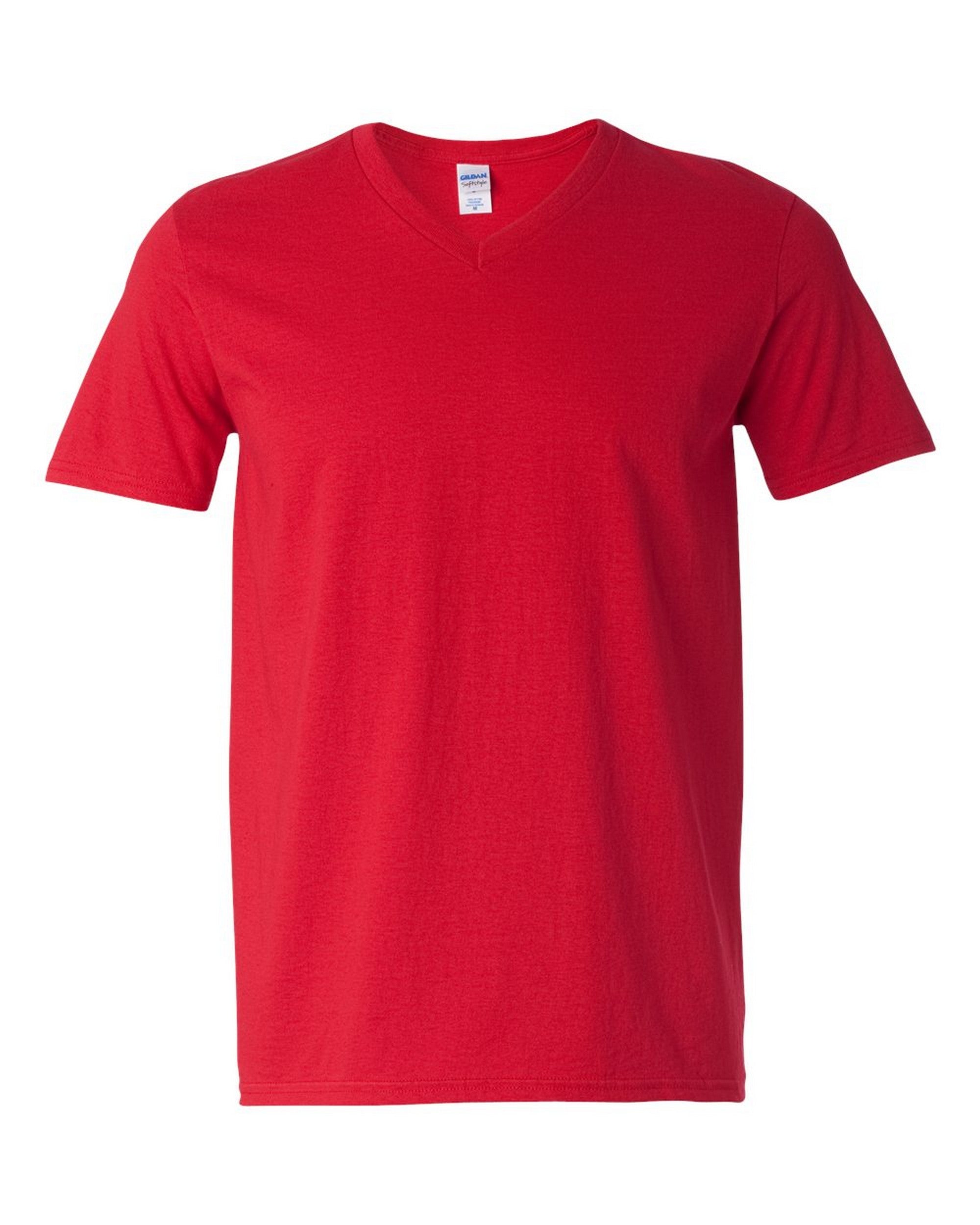 Gildan 64V00 - Softstyle V-Neck T-Shirt - Red