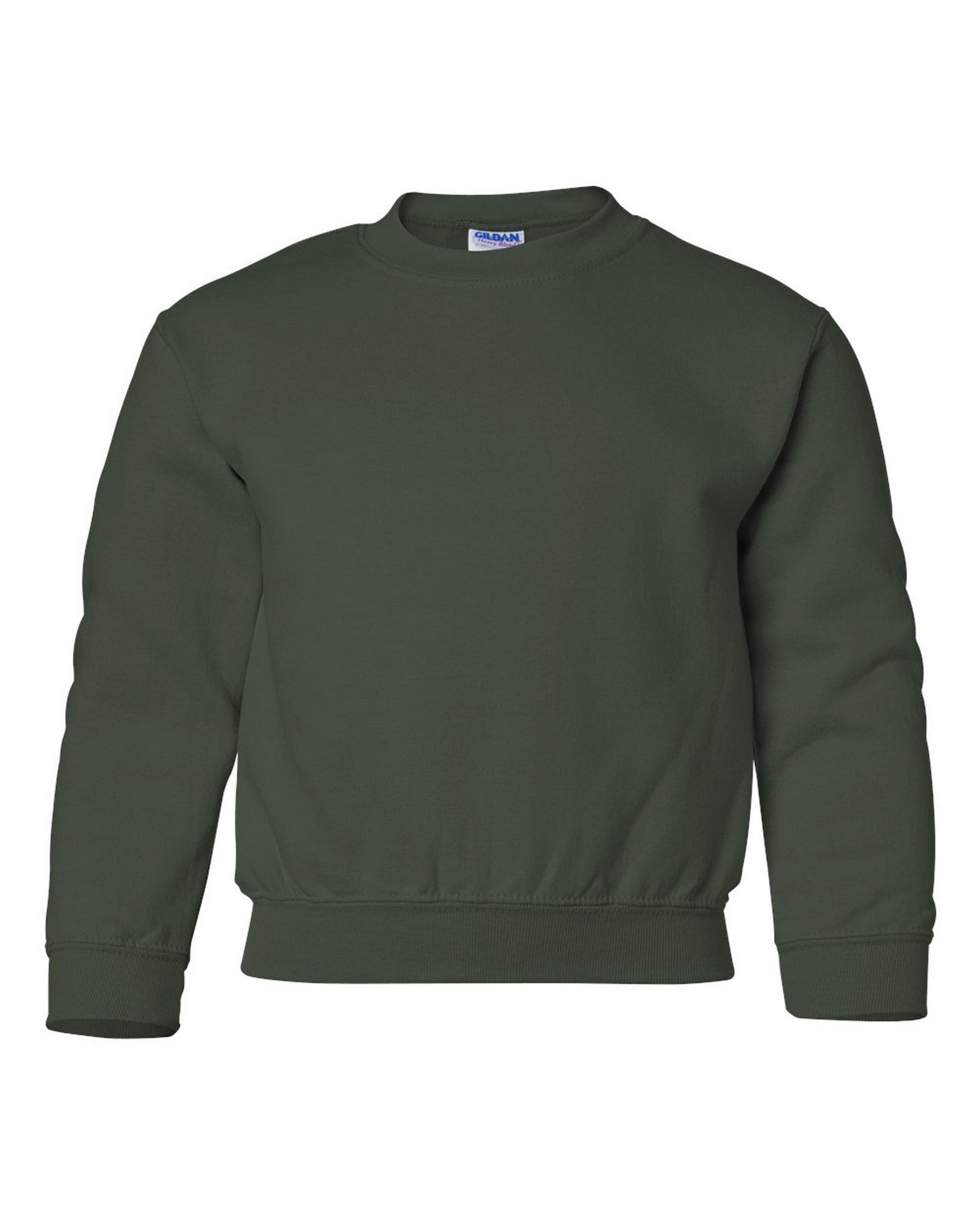 Kids Crew Neck Sweater - Forest Green