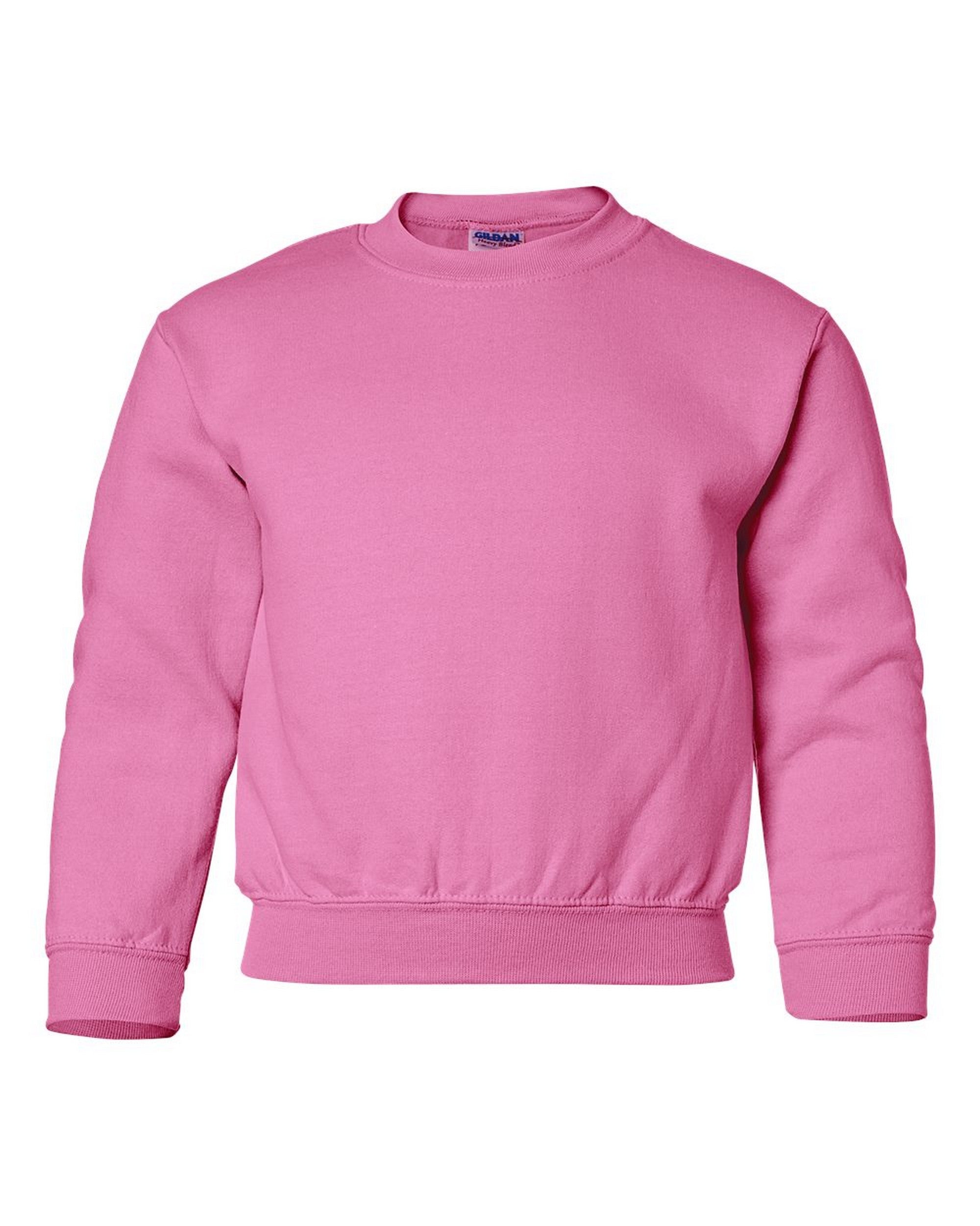 Kids Crew Neck Sweater - Safety Pink