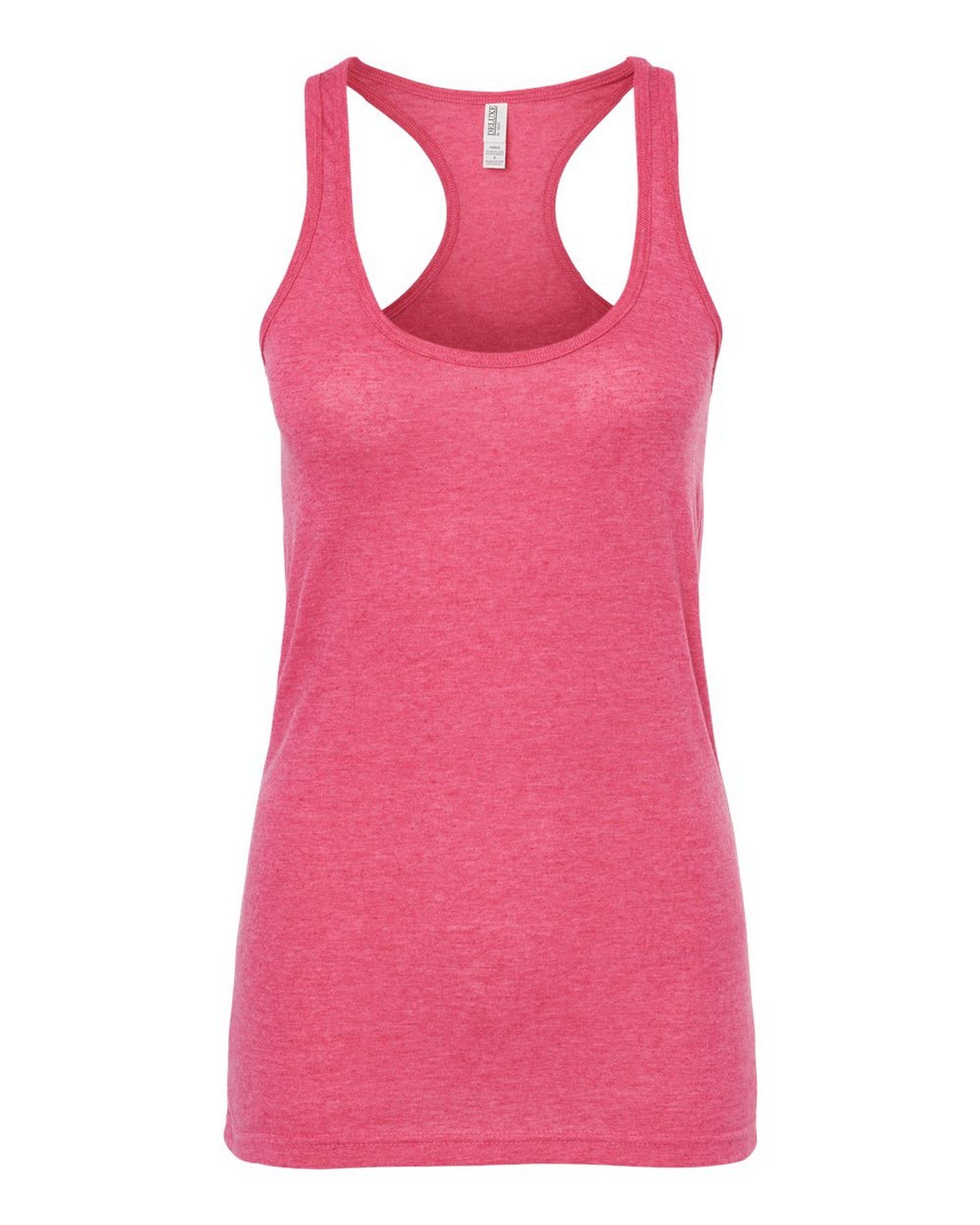 Racer Back Tanks - Heather Fuschia