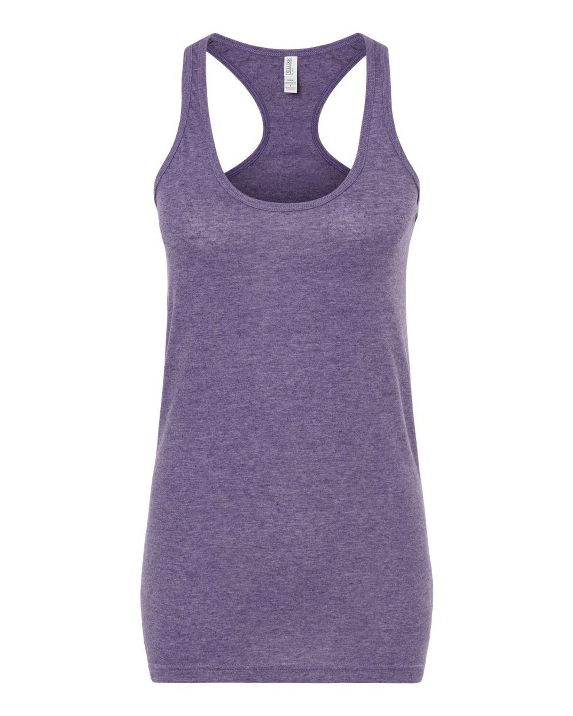 Racer Back Tanks - Heather Purple