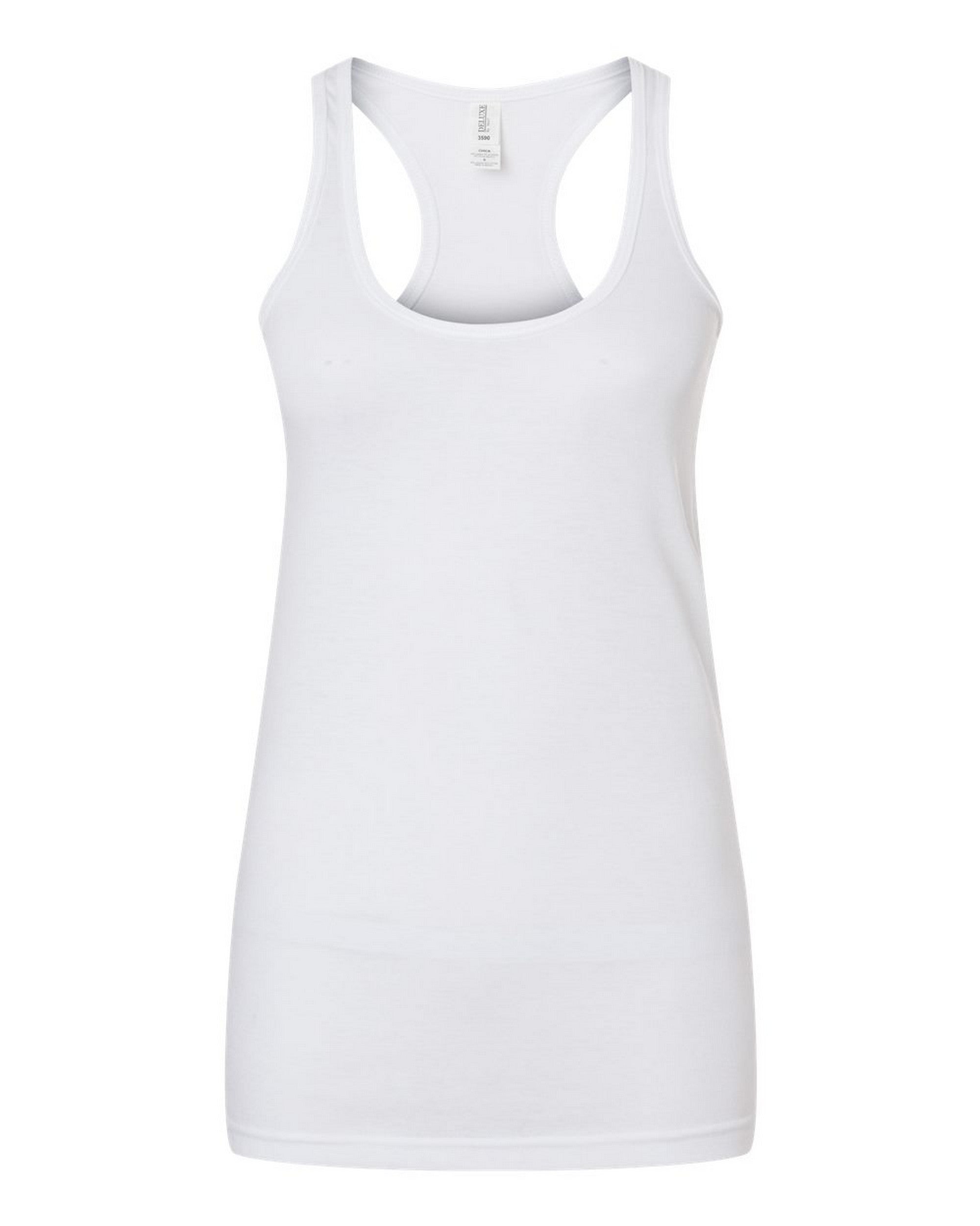 Racer Back Tanks - White